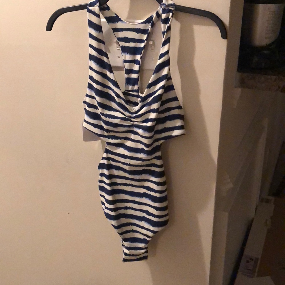 Tori praver one piece bathing suit S